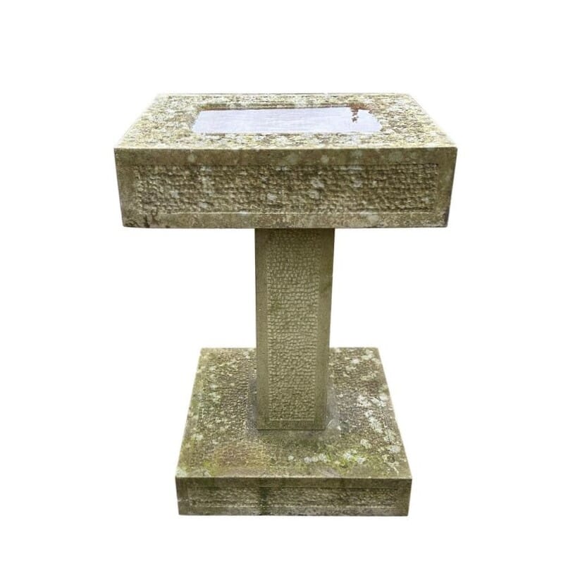 Hand Carved Stone Victorian Garden Outdoor Bird Bath - 10393