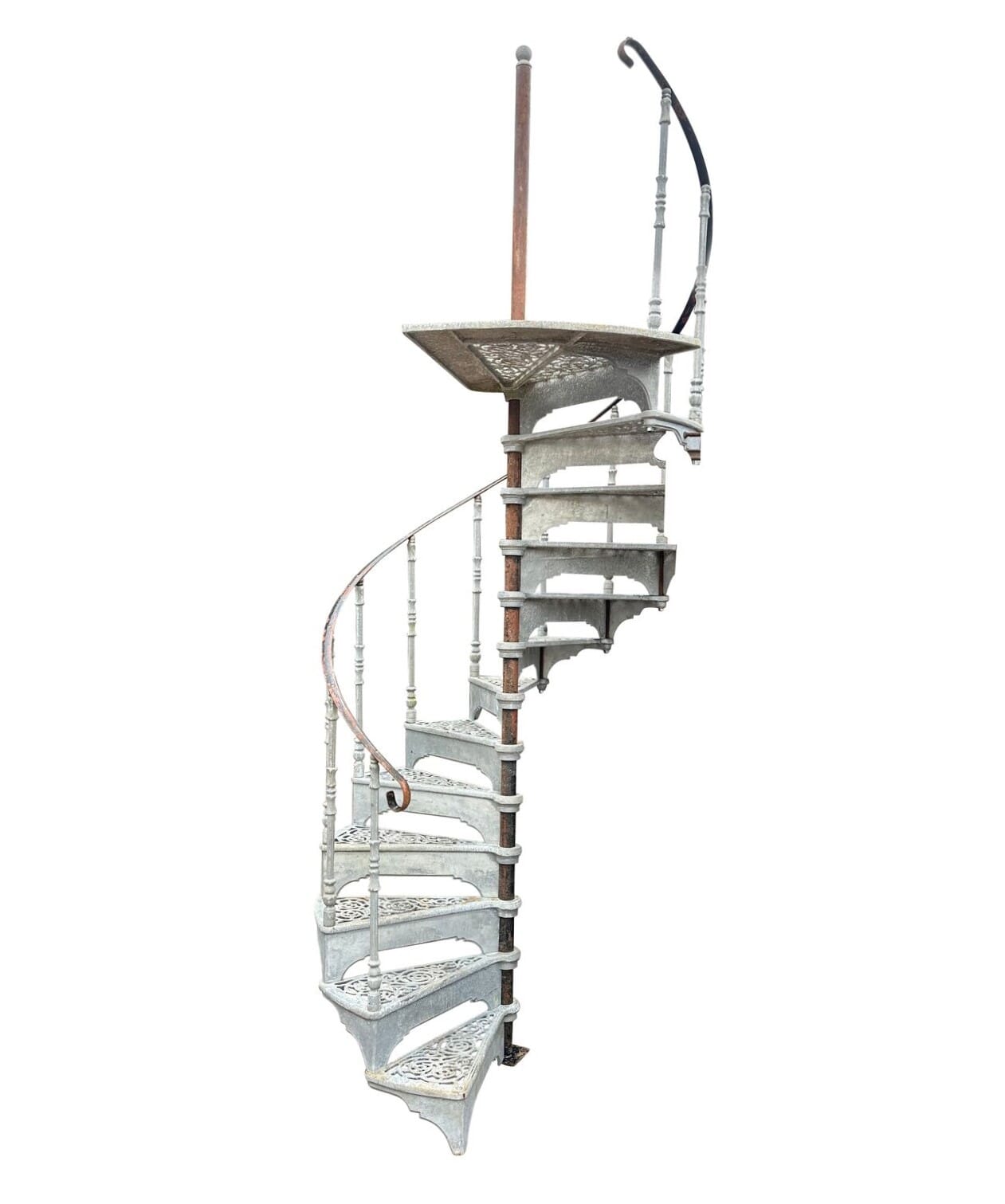 Decorative Reclaimed Cast Alloy Spiral Staircase - 10367