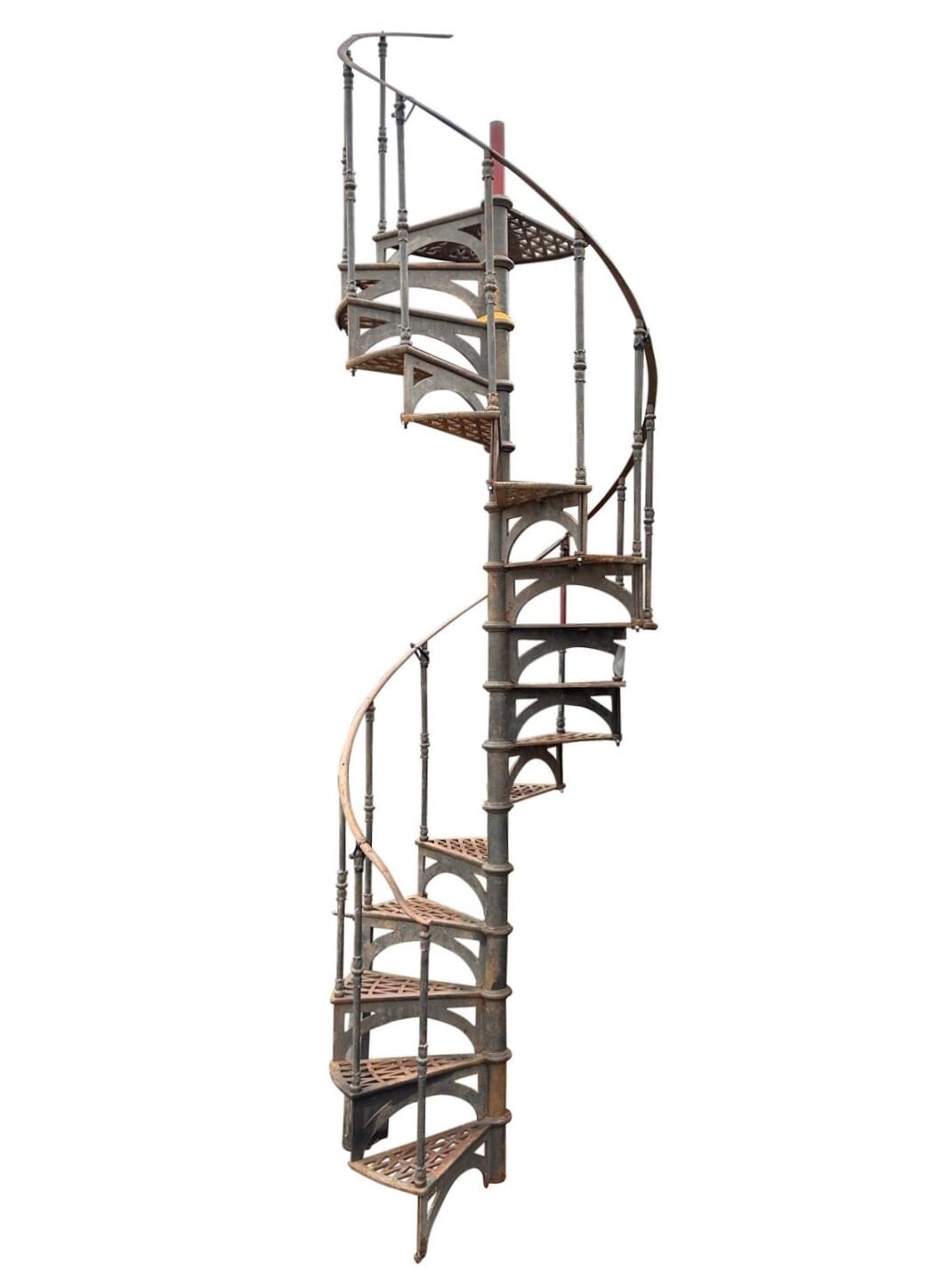 Antique Reclaimed Cast Iron Spiral Staircase - 10416