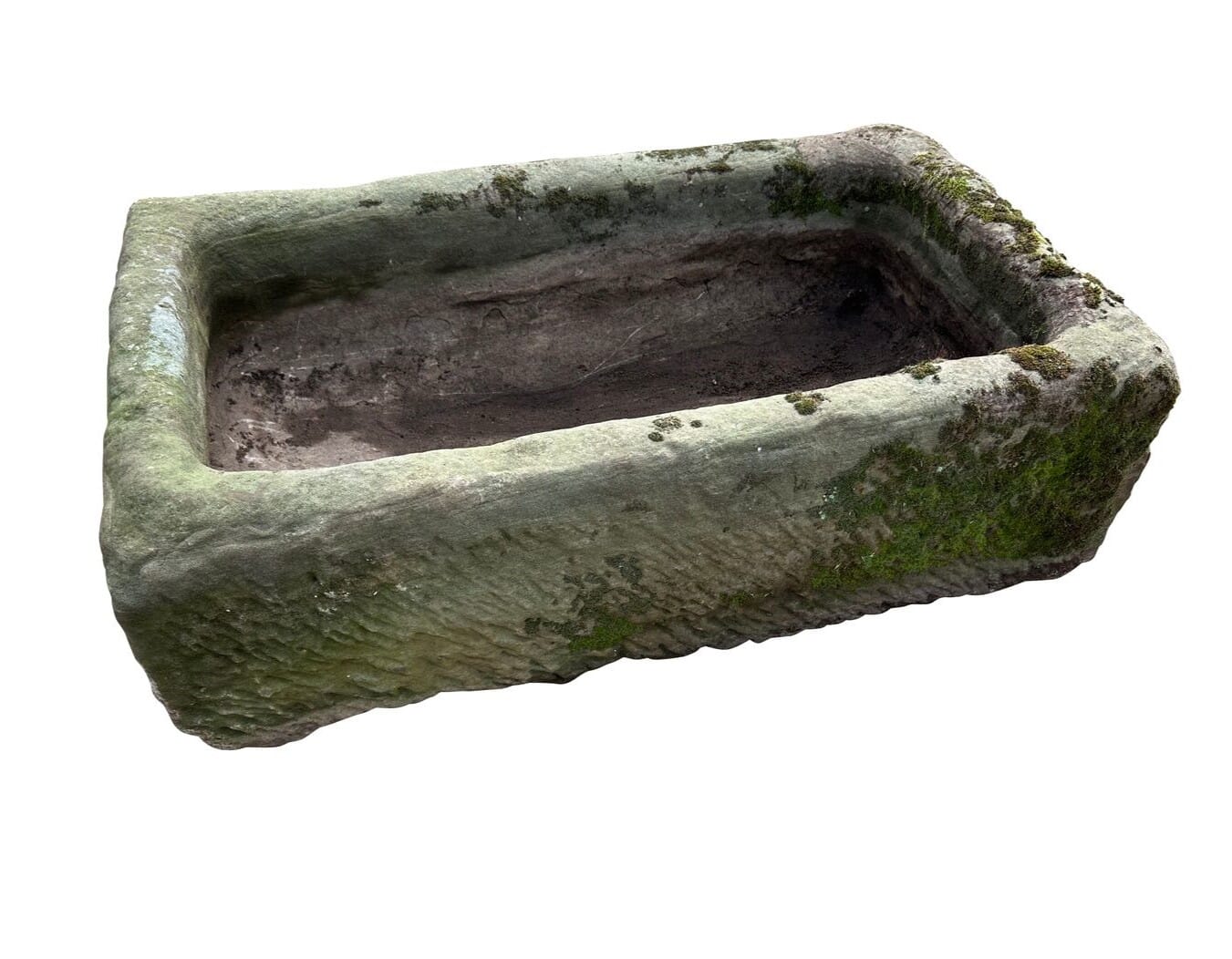 English Garden Trough Hand Carved Solid Stone - 10427
