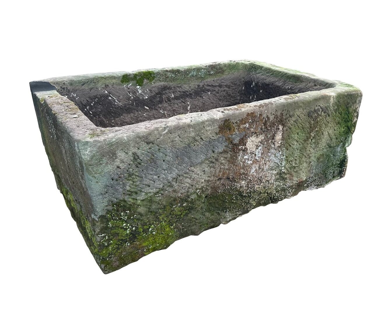 Monumental Hand Carved Solid Stone English Garden Trough - 10426