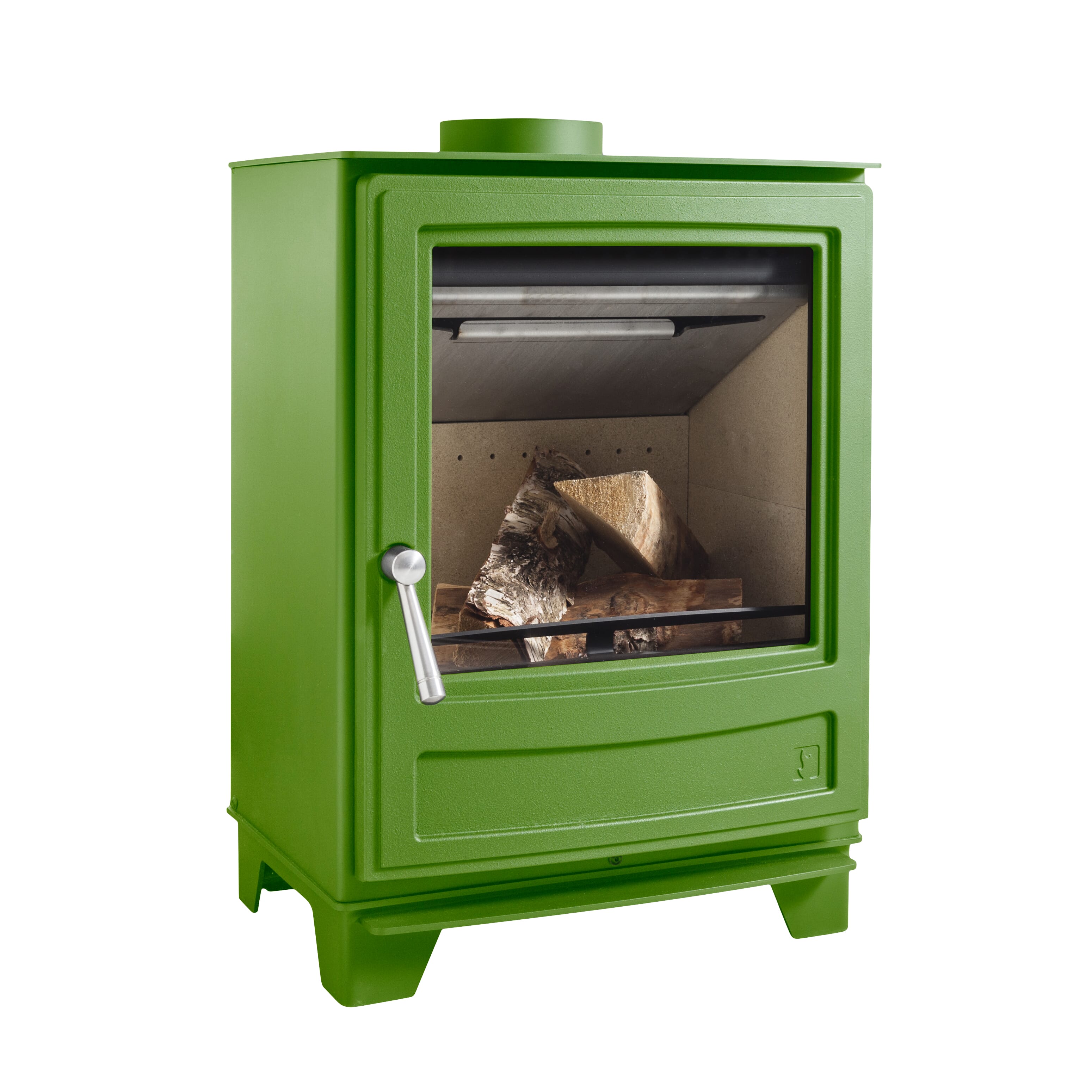 Arada Ecoburn 5 - Series 3 Multifuel Stove - Peapod - AECO53P