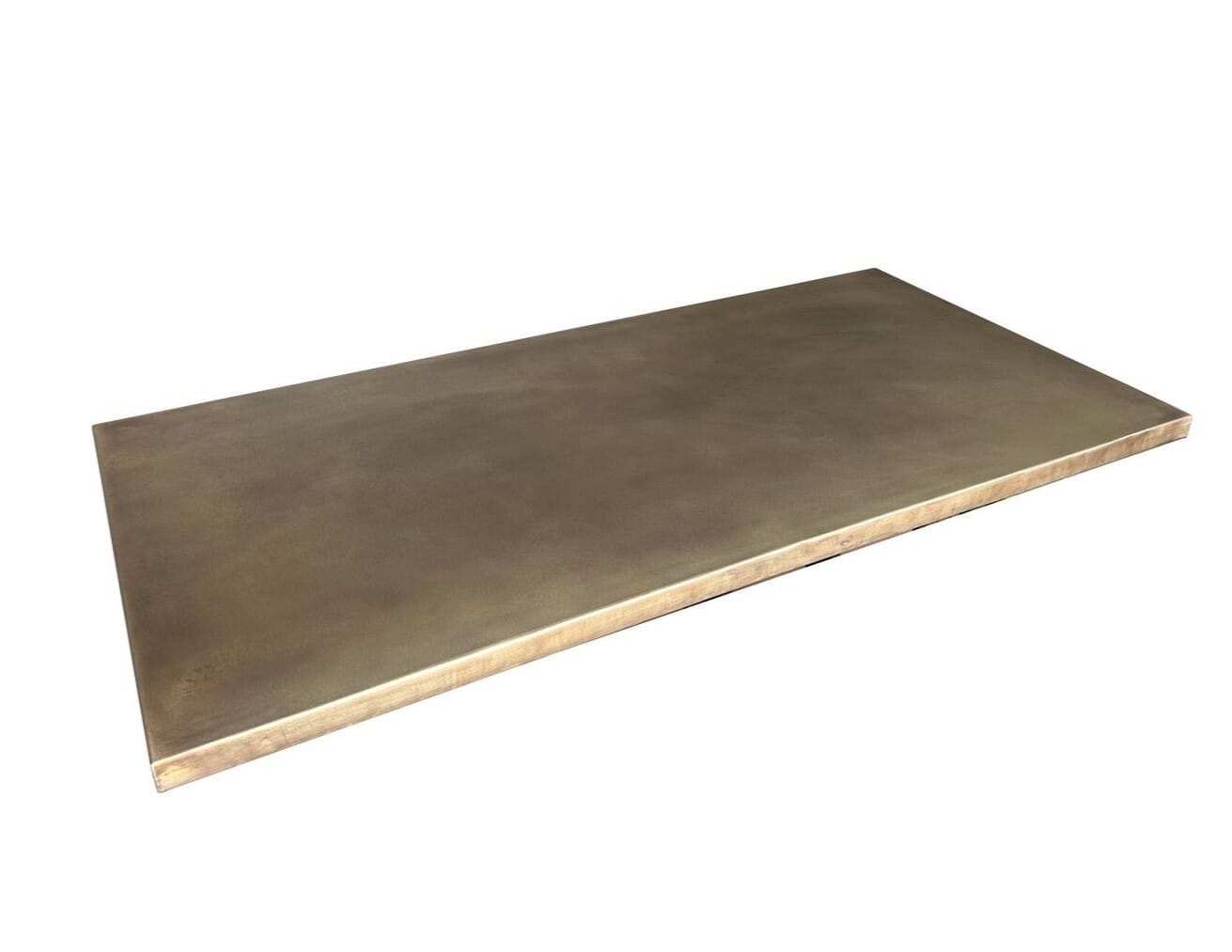 Bespoke Handmade Antique Brass Kitchen Island Worktops - D2173