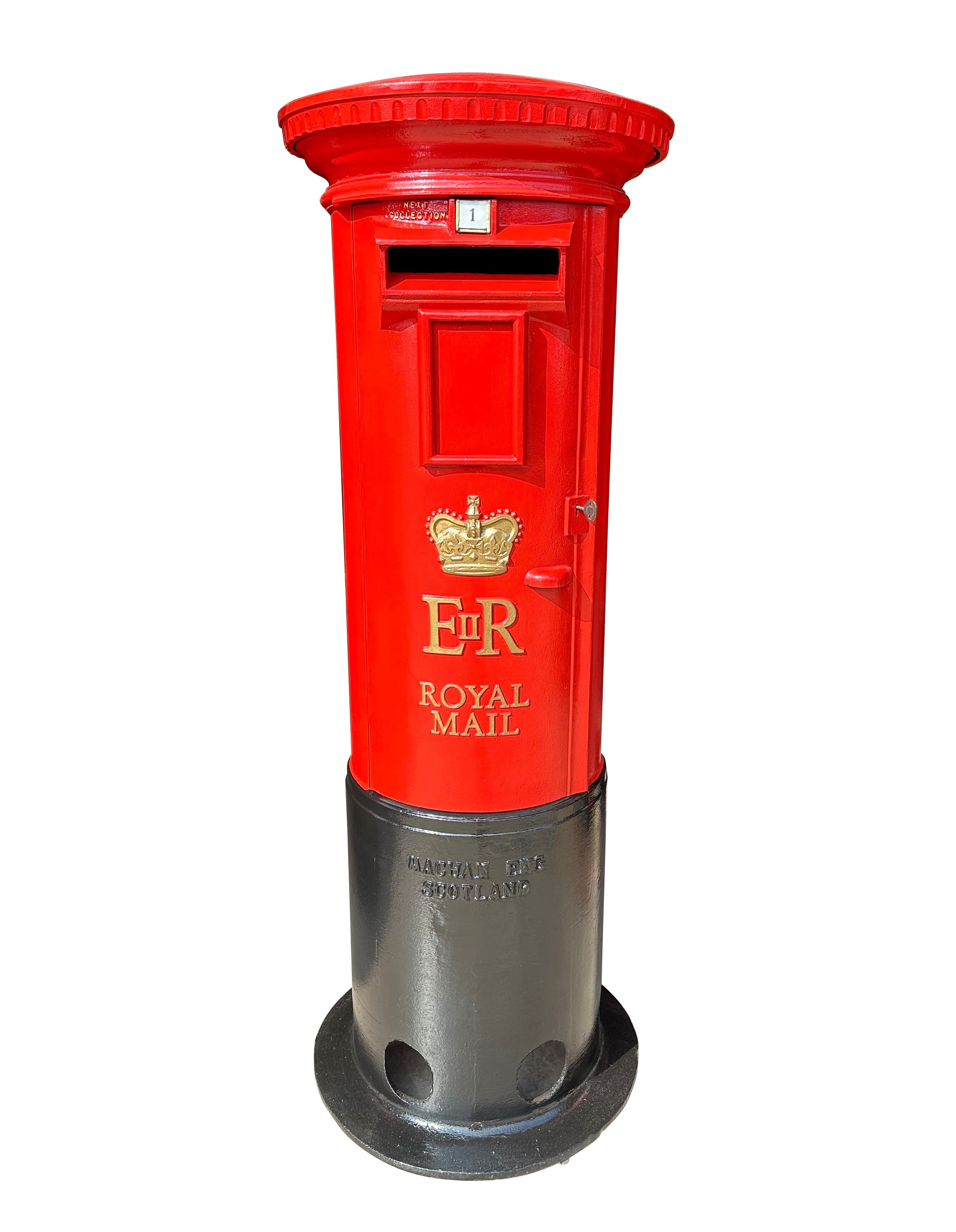 Reclaimed Cast Iron Genuine ER II Pillar Box - 9934