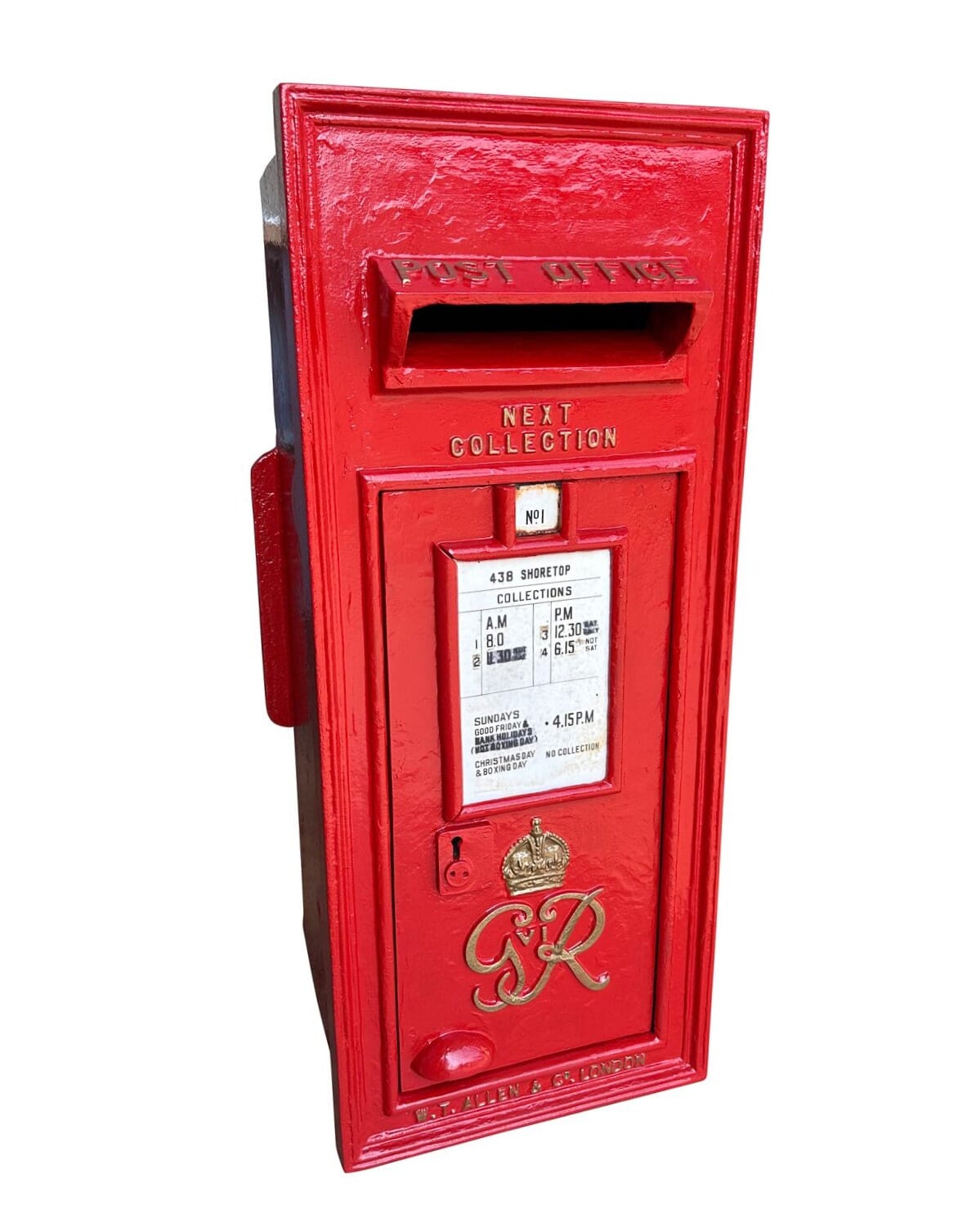 Original George VI Wall Mounted Cast Iron Post Box - 9946