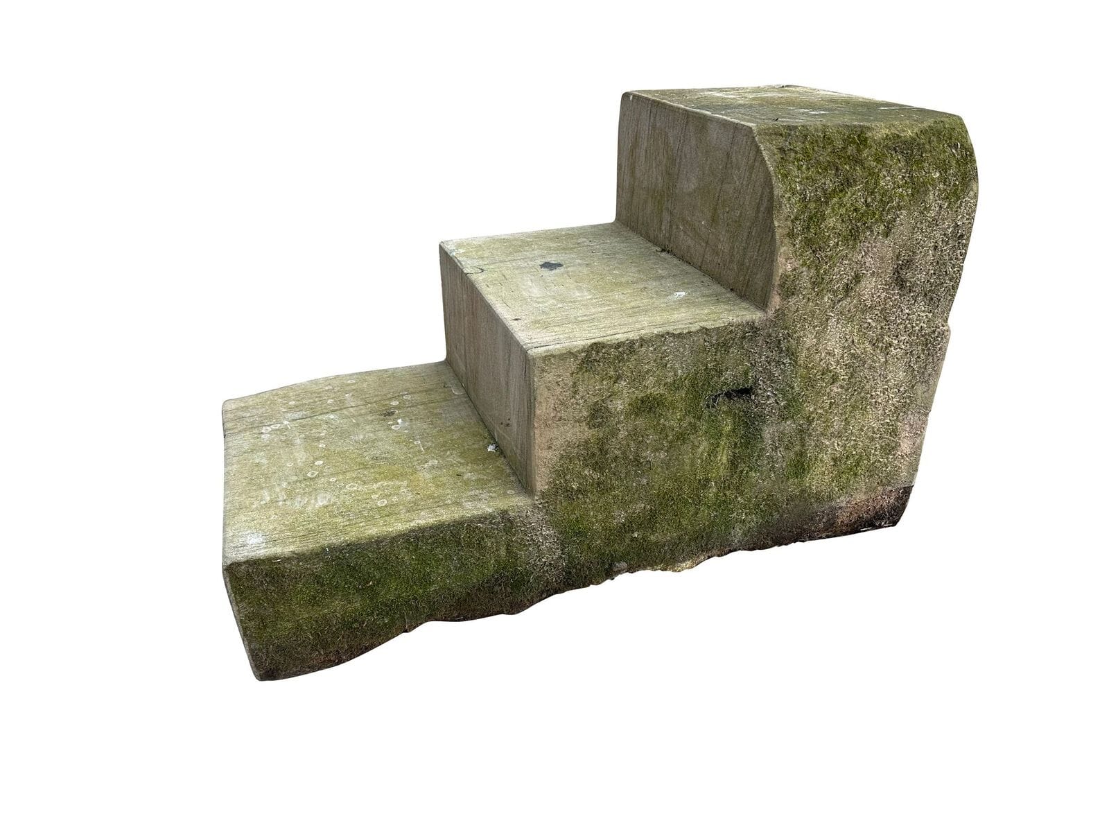 Original Hand Carved Stone Horse Mounting Block - 10446