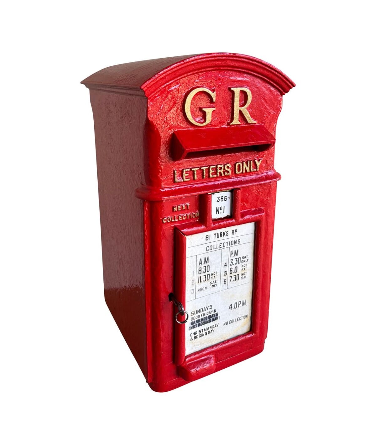 Original George 5th Cast Iron Pole Mounted Post Box - 9927