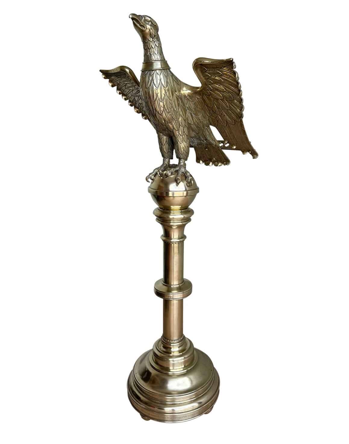 Antique Reclaimed Solid Brass Church Eagle Lectern
