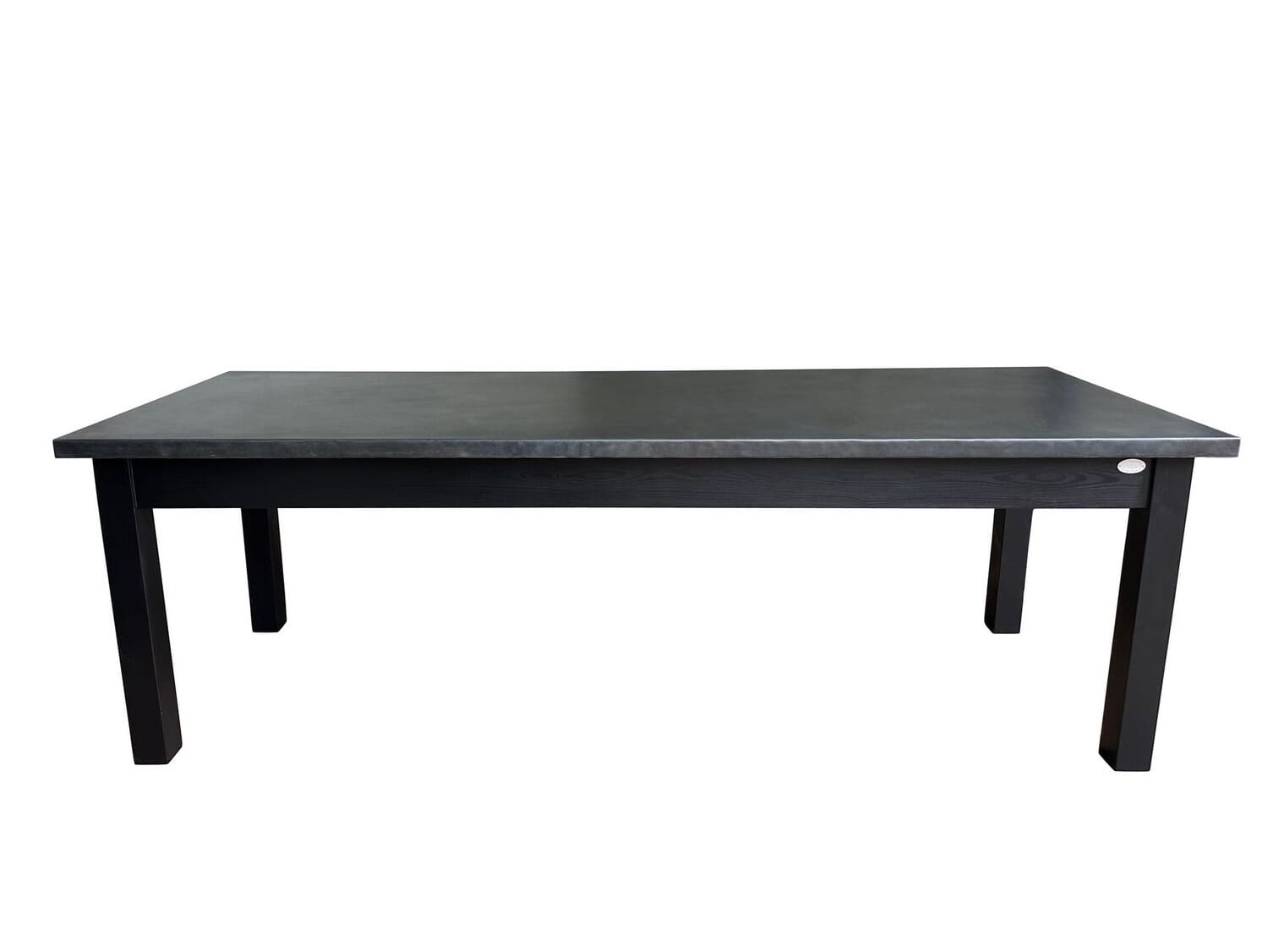 Large Handmade Bespoke Antique Zinc Kitchen Dining Table - D2179