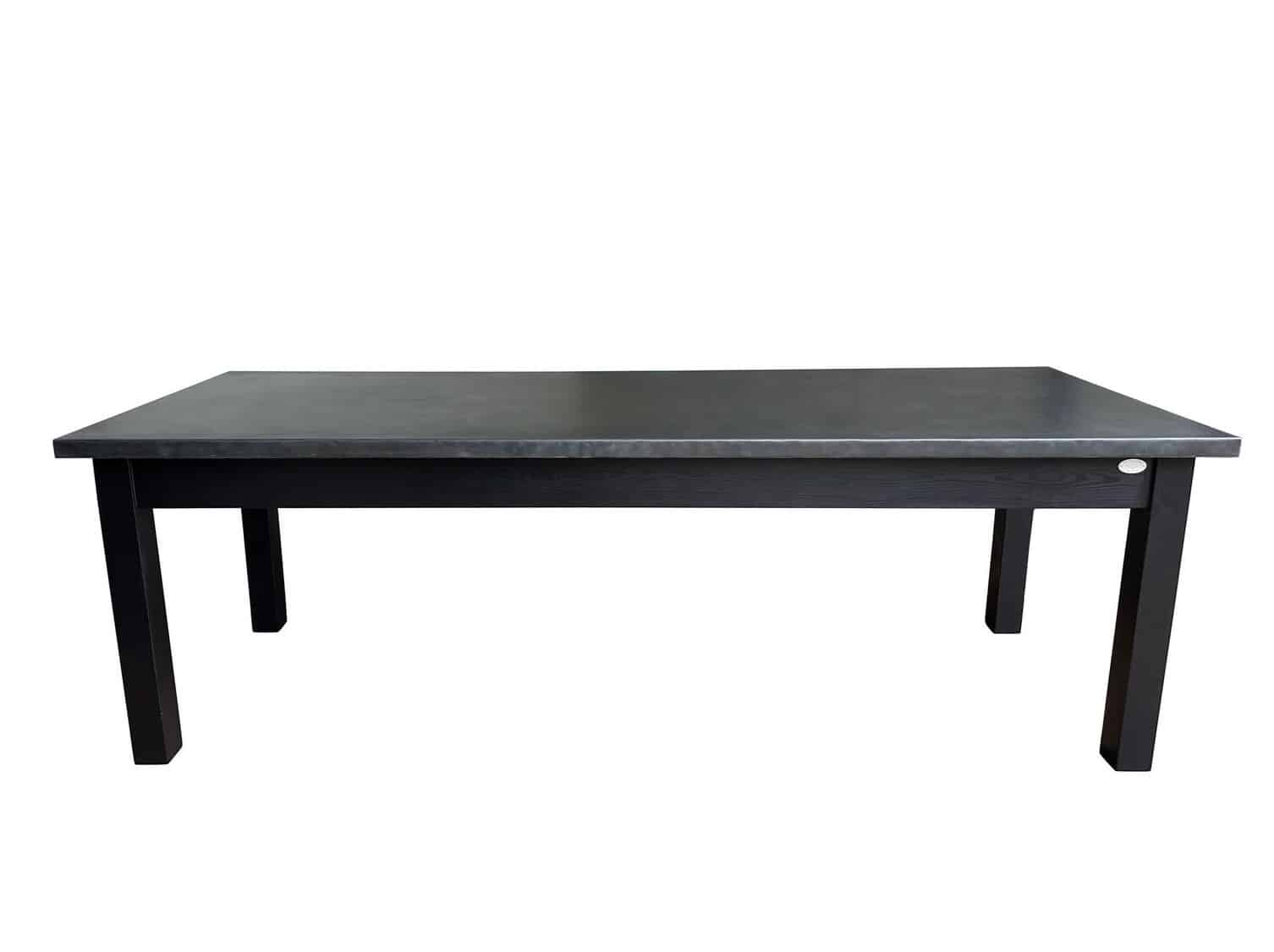 Large Handmade Bespoke Antique Zinc Kitchen Dining Table