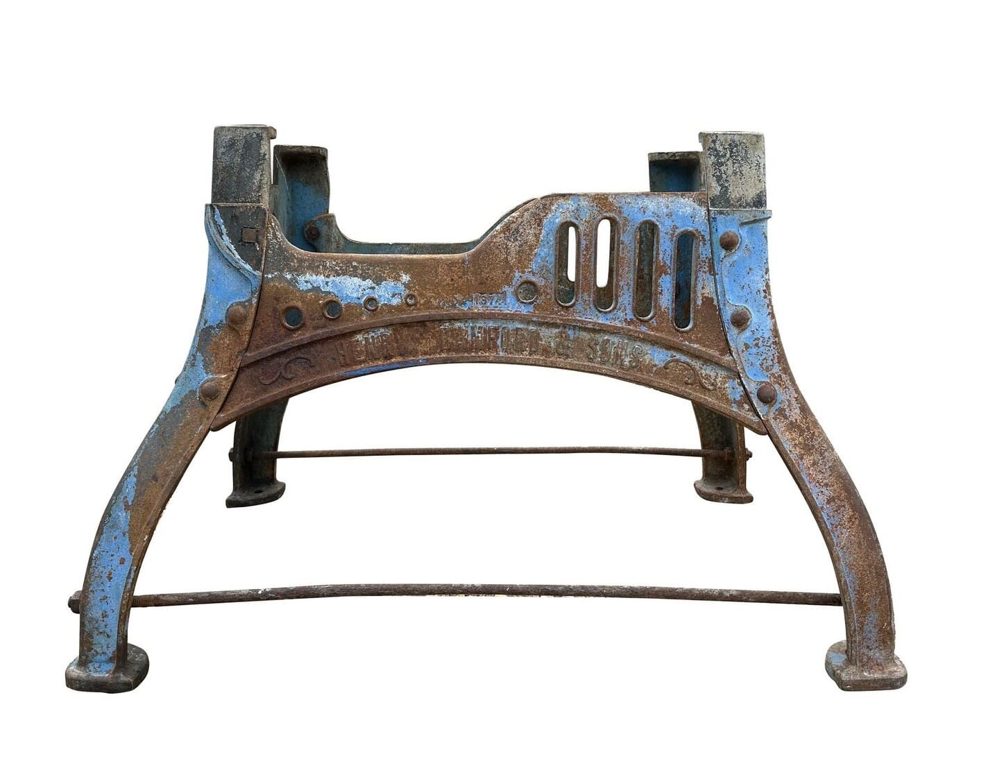 Cast Iron Large Industrial Henry Bamford Table Base - 10453
