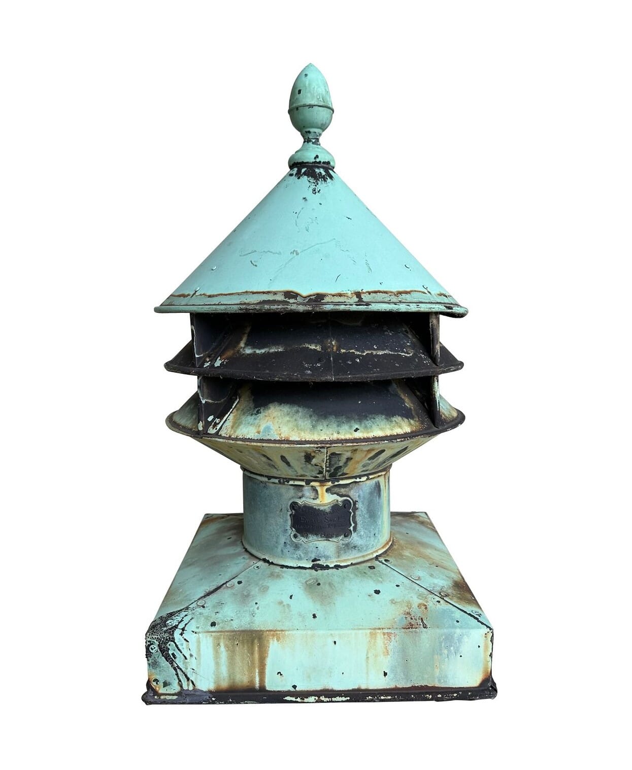 Antique Unusual Size Copper Ewarts Roof Ventilator - 10457