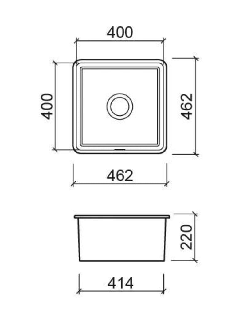 Dimensions Of Whitebirk Undermounted Croston Sink