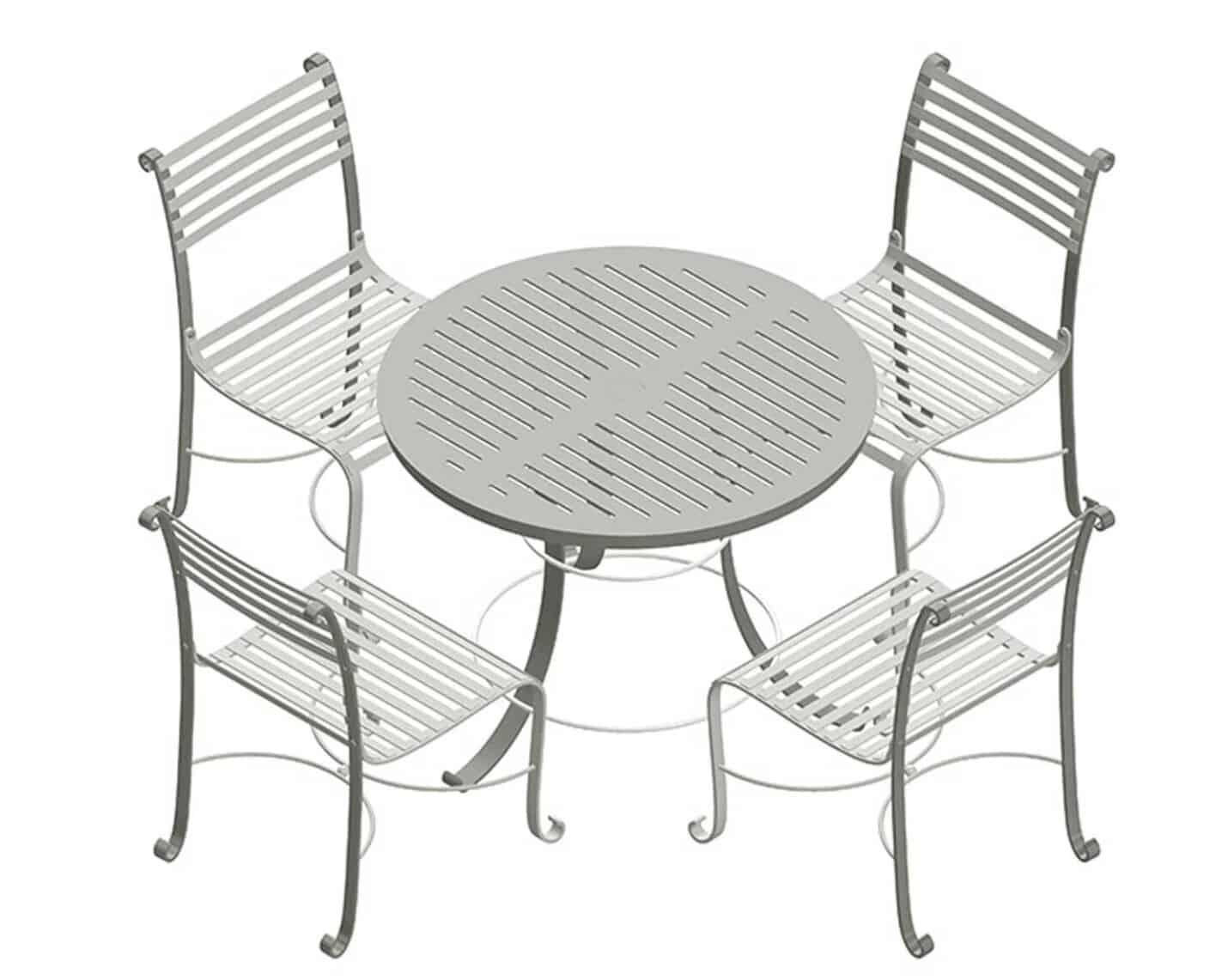 Southwold Round Table & 4 Side Chairs