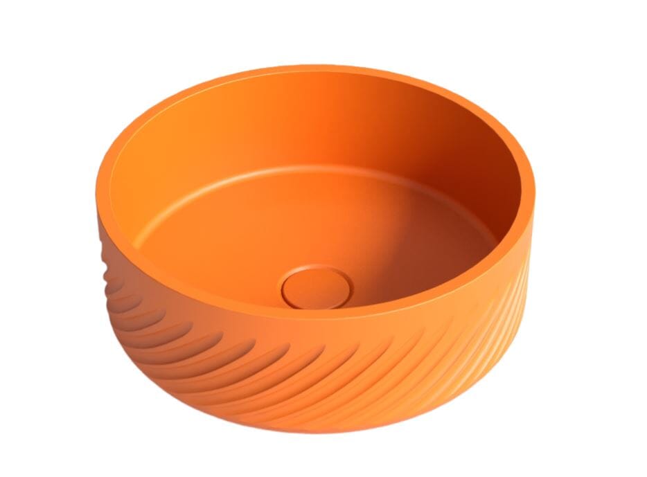Whitebirk Krete Margarites Bathroom Sink - Orange - WBK-MAO
