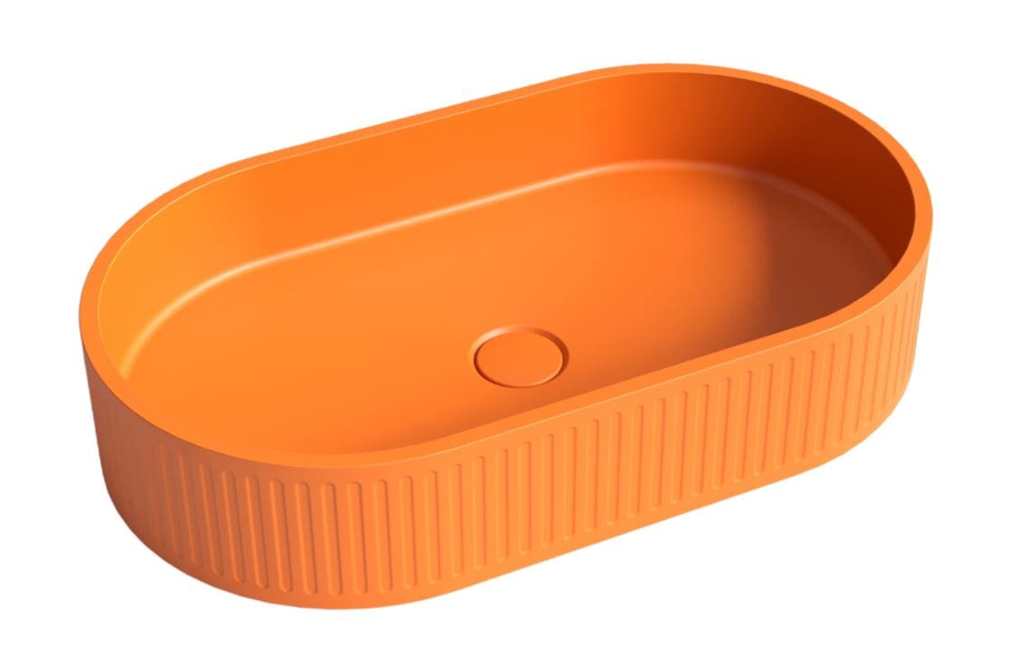 Whitebirk Krete Marathi Bathroom Sink - Orange - WBK-MTO