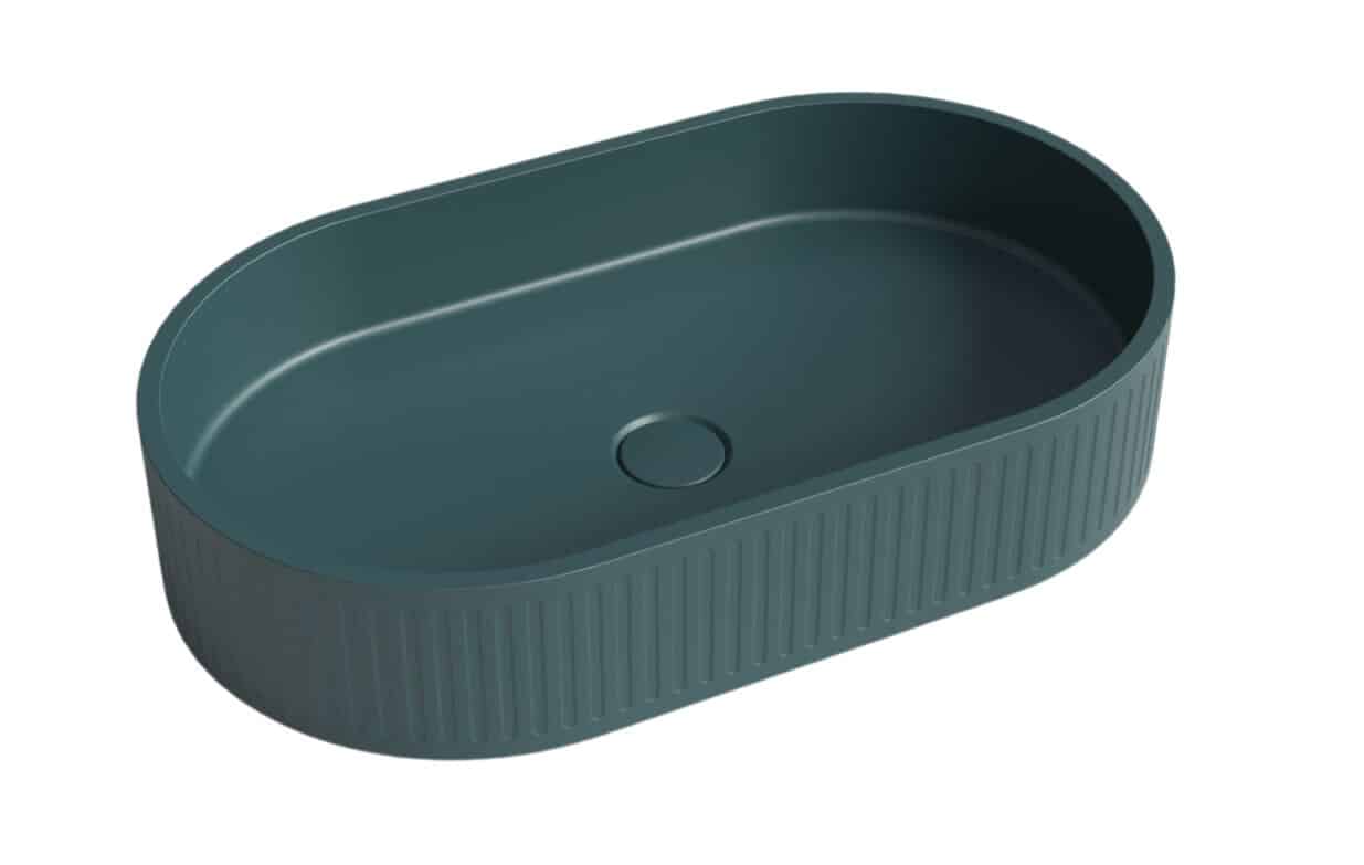 Whitebirk Krete Marathi Bathroom Sink - Deep Blue