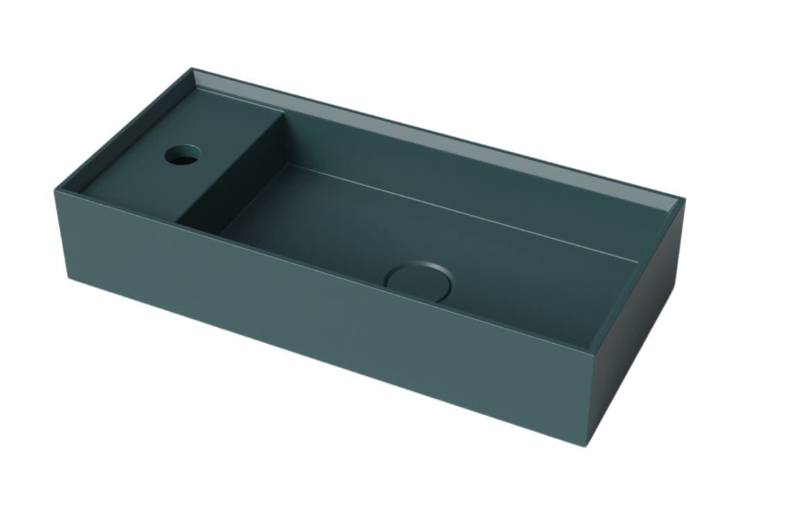 Whitebirk Krete Sisi Bathroom Sink - Deep Blue - WBK-SIDP