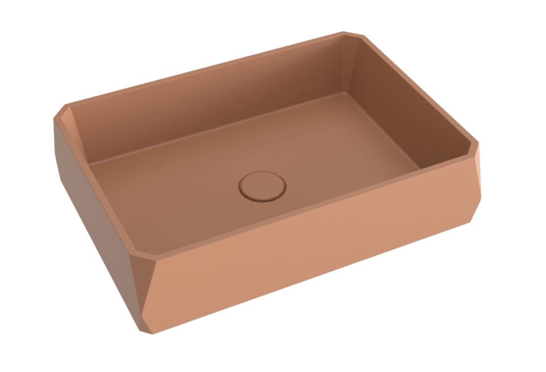 Whitebirk Krete Loutro Bathroom Sink - Orange Brown - WBK-LOOB