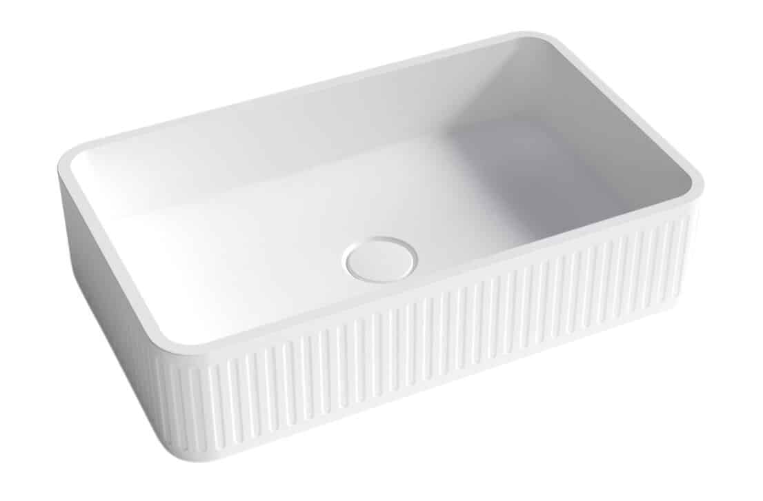 Whitebirk Krete Matala Bathroom Sink - White