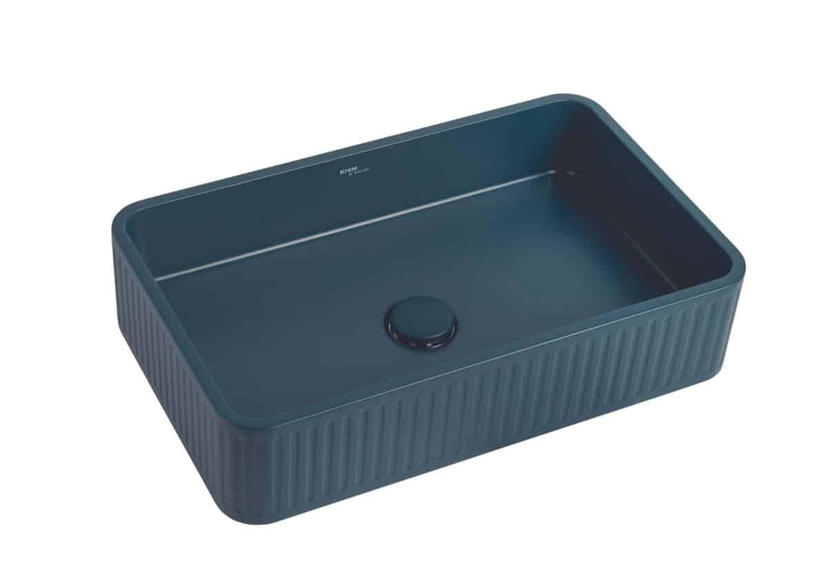 Whitebirk Krete Matala Bathroom Sink - Deep Blue