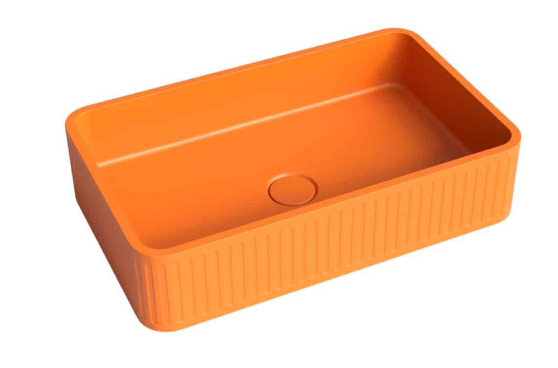 Whitebirk Krete Matala Bathroom Sink - Orange