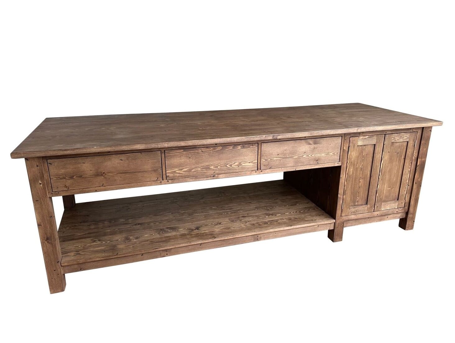 Handmade Reclaimed Pine Central Kitchen Island Unit - D2183