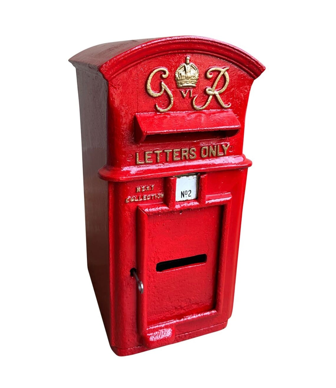 Original Cast Iron George 6th Pole Mounted Post Box - 9796