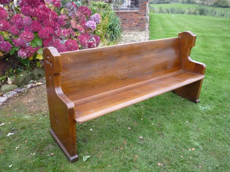 Church pew reclaimed from Oldham - 4340