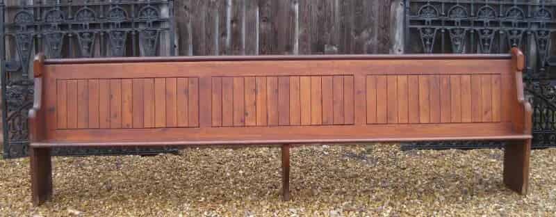 Pitch Pine Church Pew - Reclaimed Antique