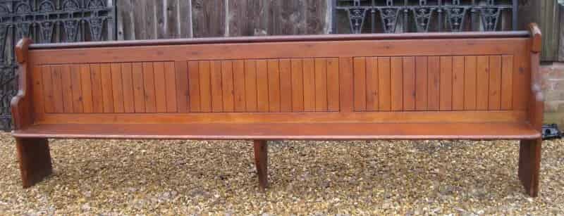 Pitch Pine Church Pew - Reclaimed Antique