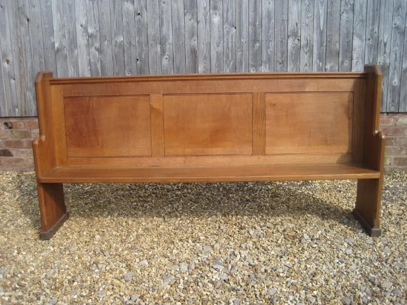 Oak Choir Pew - Antique Reclaimed from Shenstone Church - 4684