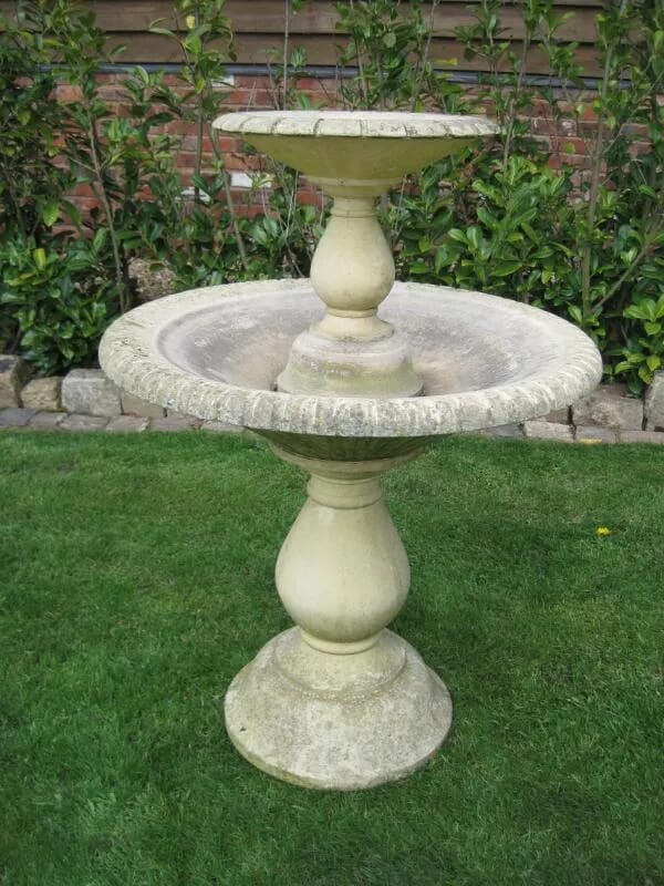 Vintage Re-constituted Stone Garden Fountain - 4651