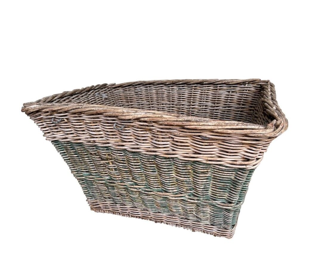 Extra Large Vintage Wicker Log Basket - 10494