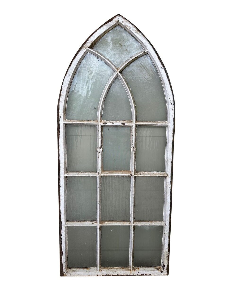 Genuine Reclaimed Cast Iron Gothic Window Frame - 10492B