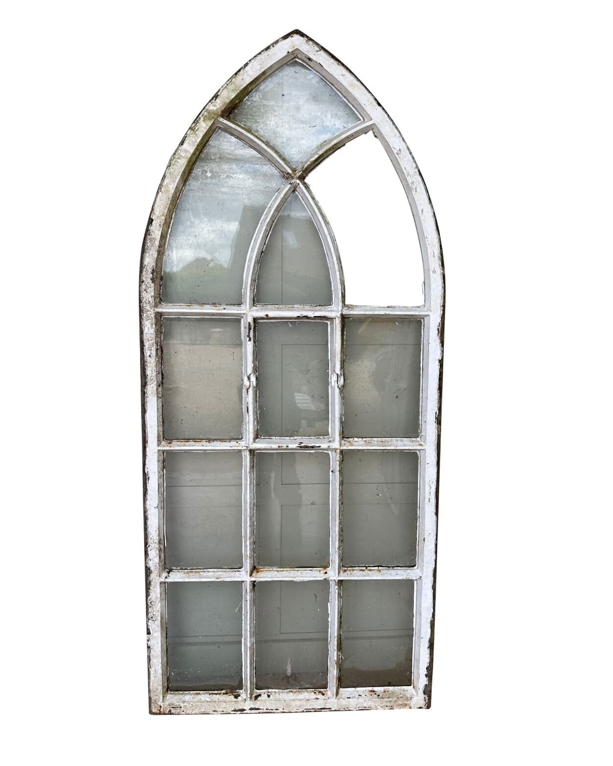 Reclaimed Decorative Cast Iron Gothic Window Frame - 10492C