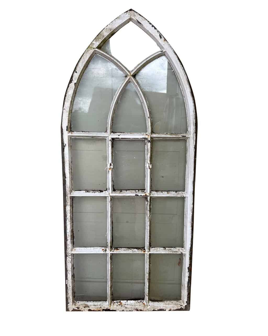 Reclaimed Cast Iron Ornate Gothic Window Frame