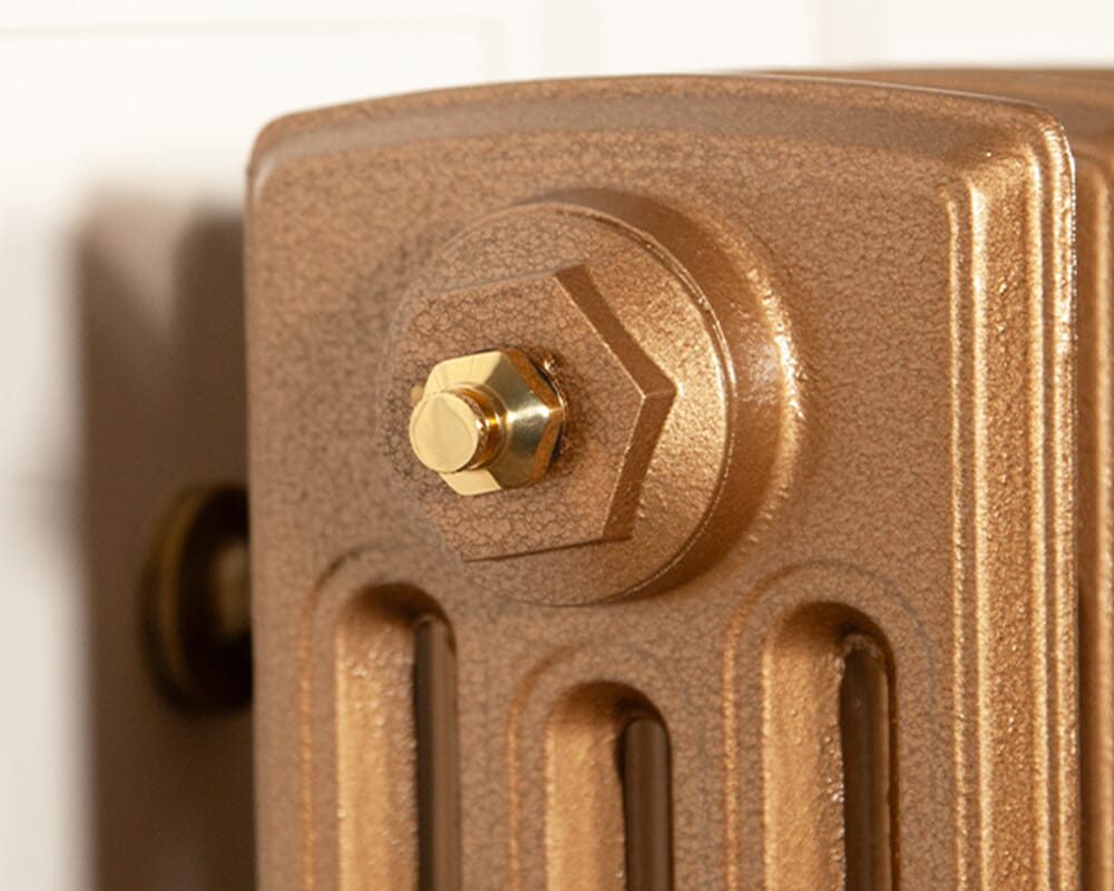 Luxury Polished Brass Cast Iron Radiator Bleed Valve  - HAN154