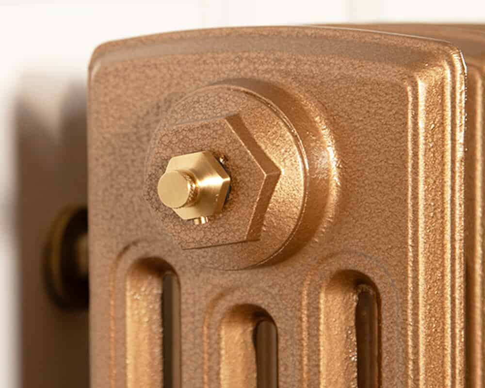 Luxury Brushed Brass Cast Iron Radiator Bleed Valve