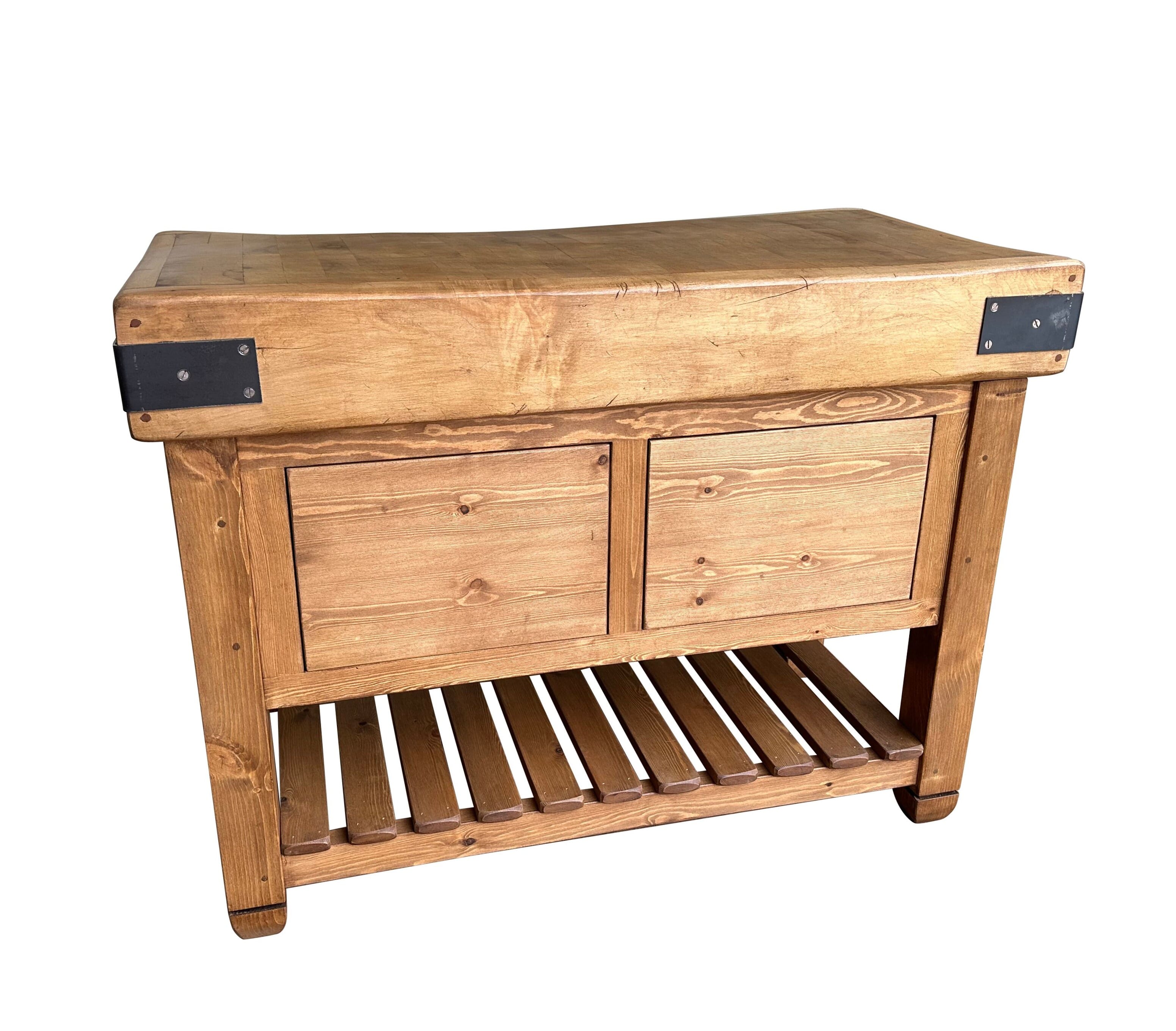 Original Butchers Chopping Block on Handmade Base - D2191