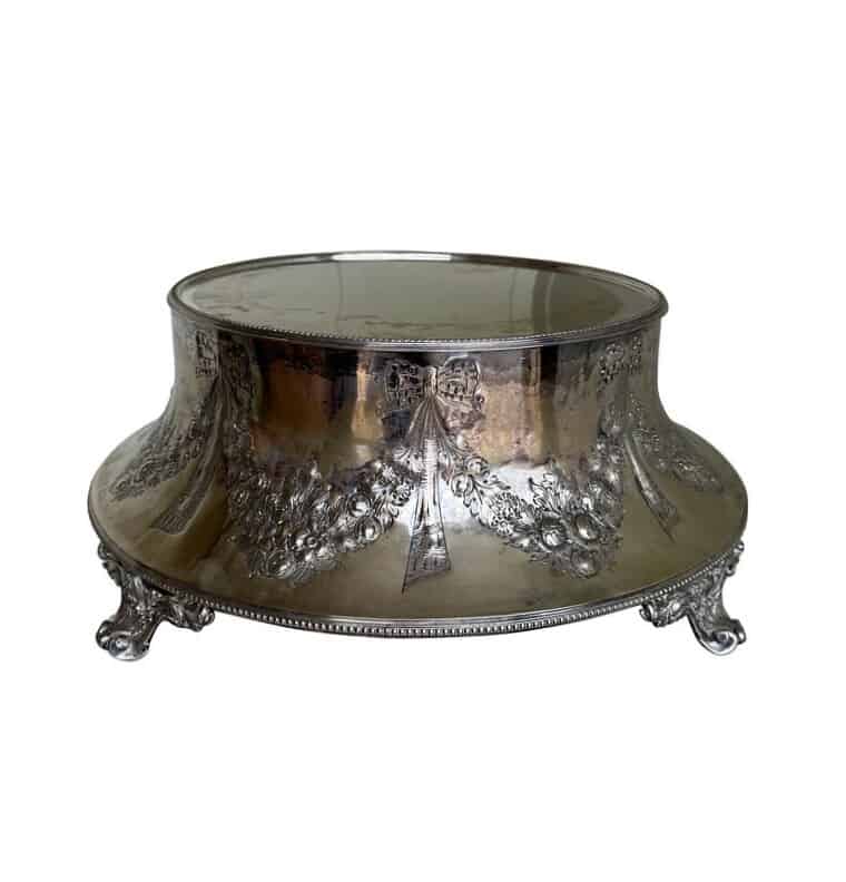 Antique Brass Cake Stand
