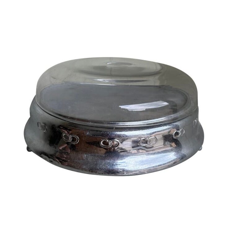 Reclaimed British Made Wedding Cake Stand With Glass Lid - 9868D