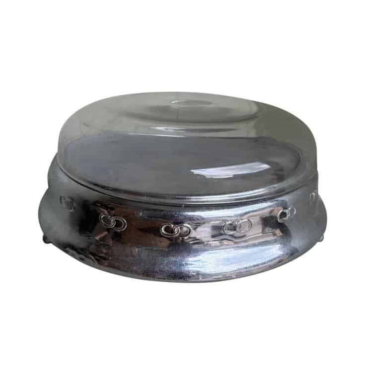 Reclaimed British Made Wedding Cake Stand With Glass Lid