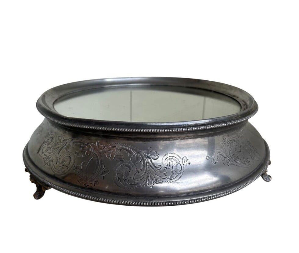 British Made Round Wedding Cake Stand With Box - 9868F