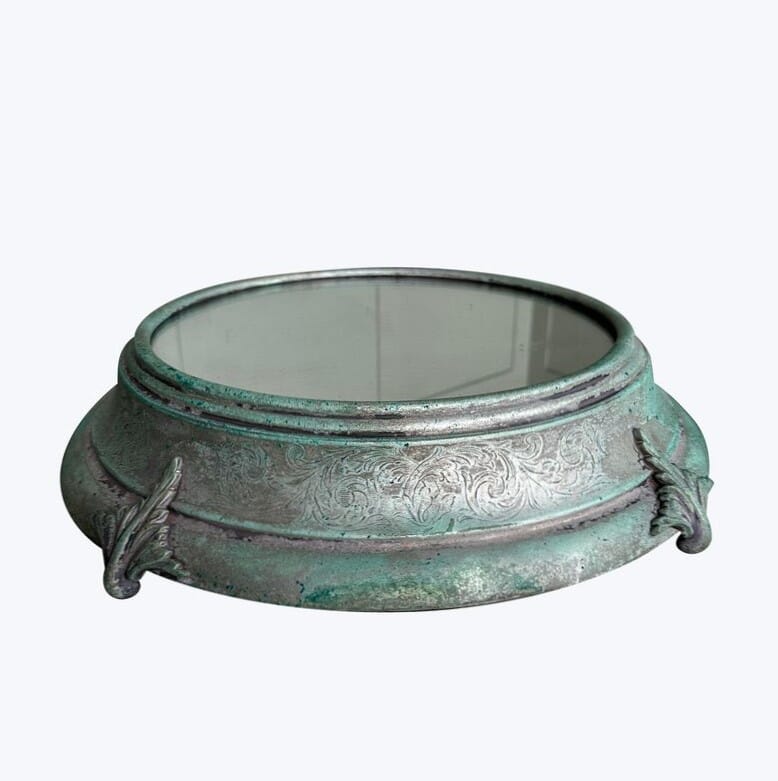 Salvaged British Made Round Wedding Cake Stand With Box - 9868G