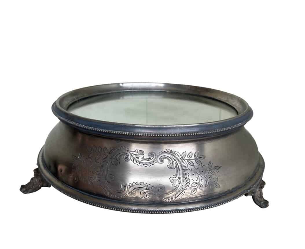 Round British Made Wedding Cake Stand and Box