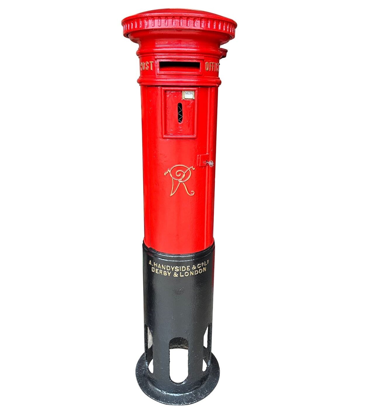 Original Rare Queen Victoria VR Cast Iron Pillar Box - 10472