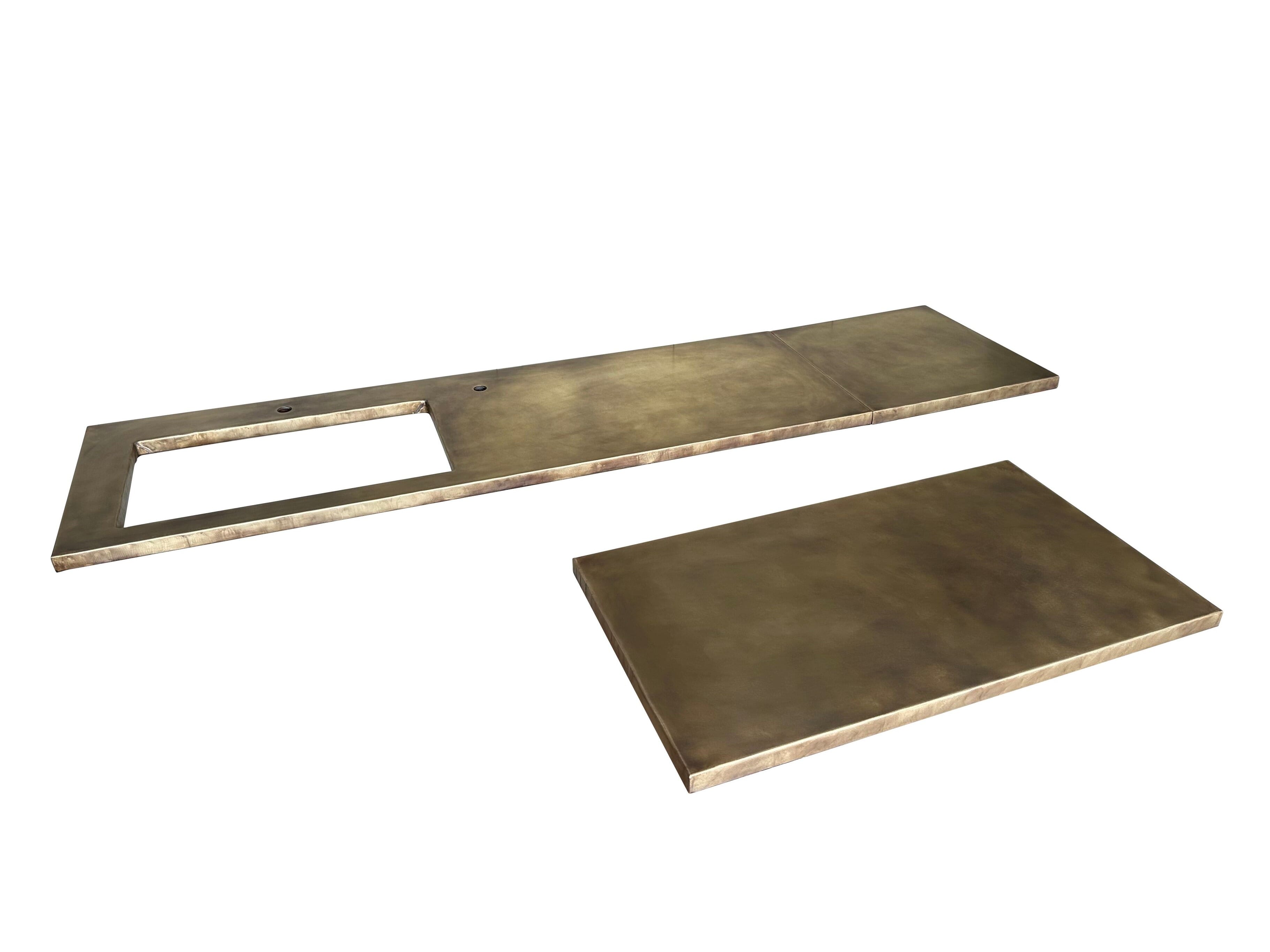 Bespoke Handmade Antique Brass Kitchen Tops - D2198