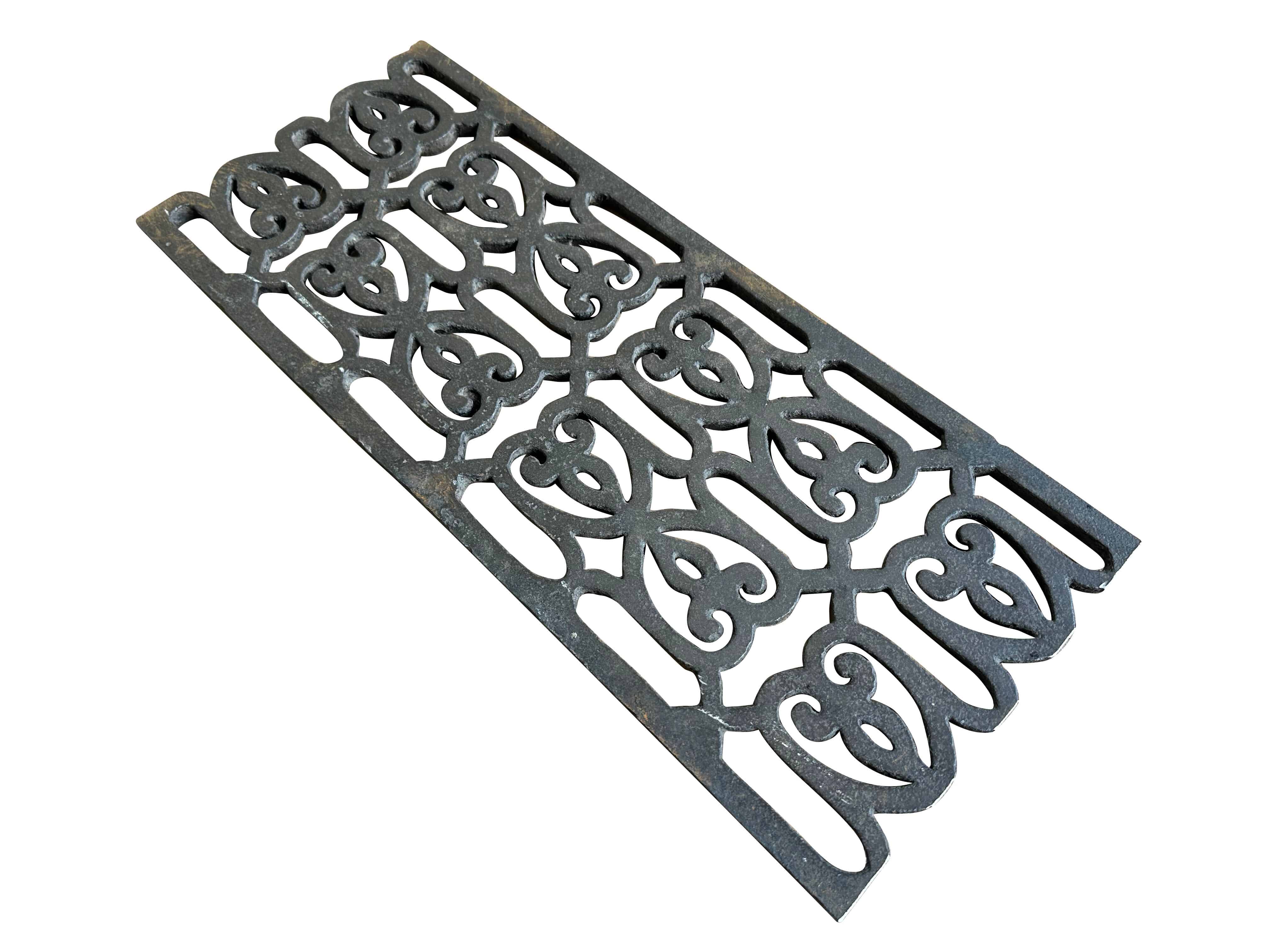 Victorian Ornate Reclaimed Cast Iron Floor Grille / Grid
