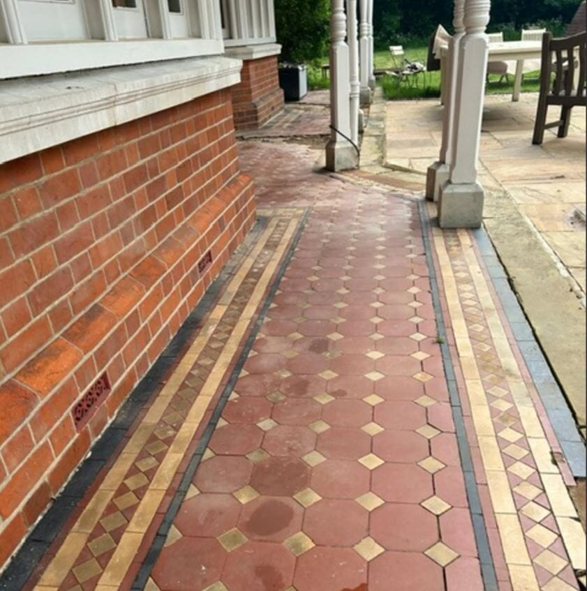 Salvaged Antique Encaustic Floor Tiles - 10517